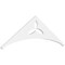 Ekena Millwork Pitch Naple Architectural Grade PVC Gable Pediment, 36"W x 6"H x 1"P (4/12) GPP036X006X100NAP - alternate 1